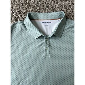 Johnston & Murphy Polo Shirt Mens 3XL Performance Golf Print Geometric Stretch